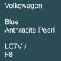 Preview: Volkswagen, Blue Anthracite Pearl, LC7V / F8.